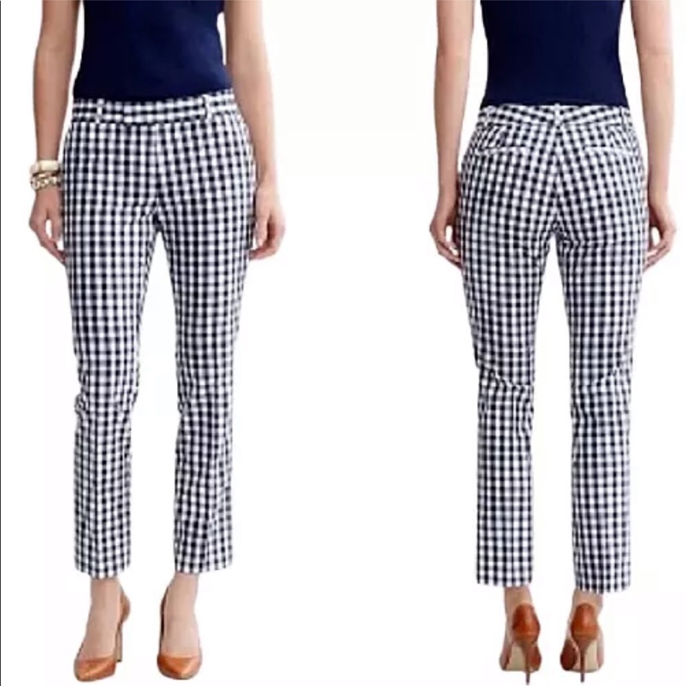 Mad men navy gingham Capri 10 - Picture 3 of 5